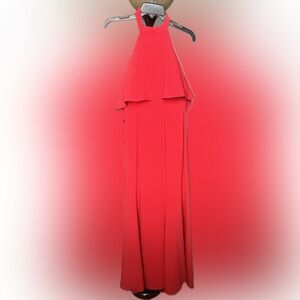 Xscape Halter and Backless Red Dress